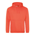 Soft Red - Front - Awdis Mens College Hoodie