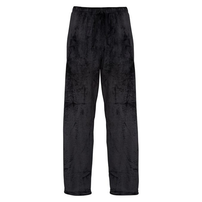 Black - Front - Ribbon Unisex Adult Eskimo Style Fleece Lounge Pants