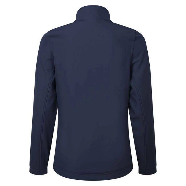 Navy - Back - Premier Womens-Ladies Windchecker Recycled Printable Soft Shell Jacket