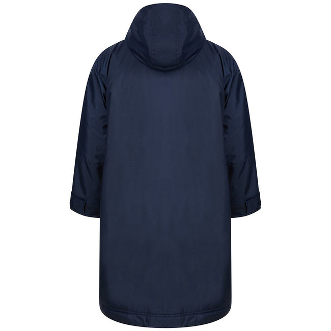 Navy - Back - Finden & Hales Childrens-Kids Raincoat