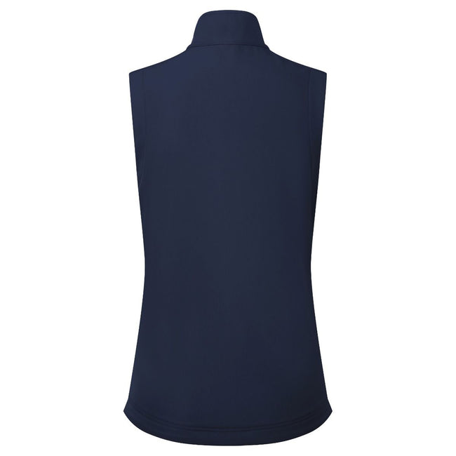 Navy - Back - Premier Womens-Ladies Windchecker Recycled Printable Gilet