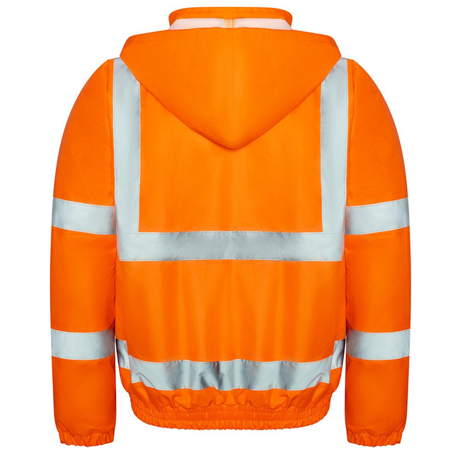 Orange - Back - PRO RTX Mens High-Vis Hi-Vis Vest