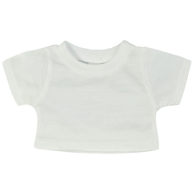 White - Front - Mumbles Teddy Bear T-Shirt Accessory