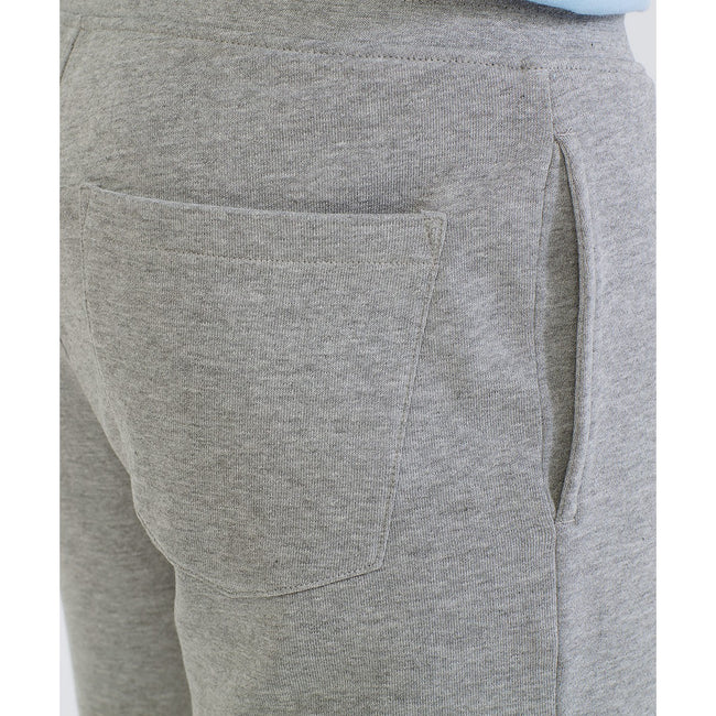 Heather Grey Melange - Back - Wombat Mens Recycled Jersey Shorts