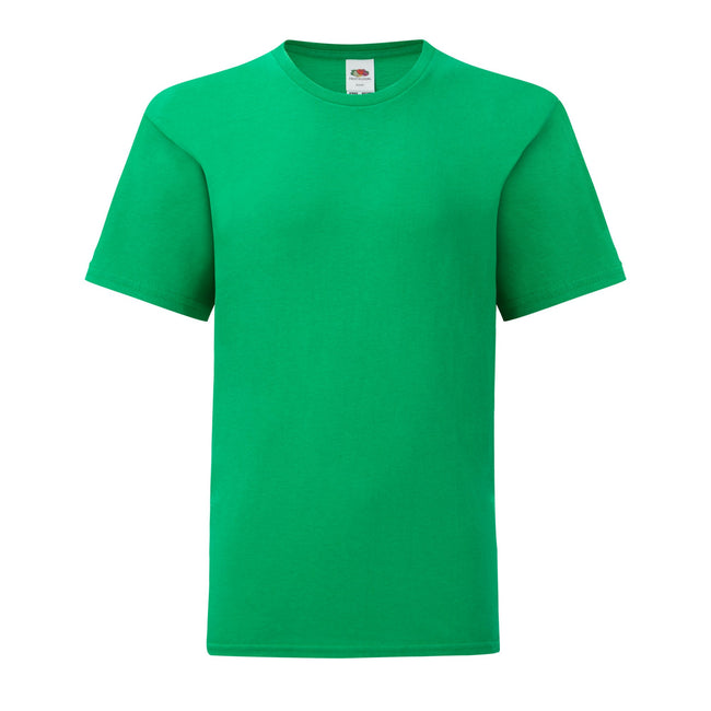 Kelly Green - Front - Fruit of the Loom Childrens-Kids Iconic 150 T-Shirt