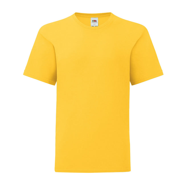 Sunflower - Front - Fruit of the Loom Childrens-Kids Iconic 150 T-Shirt