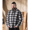 Black-White - Pack Shot - Scruffs Mens Checked Padded Shirt