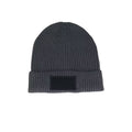 Graphic Grey-Black - Back - Beechfield Unisex Adult Fashion Patch Beanie