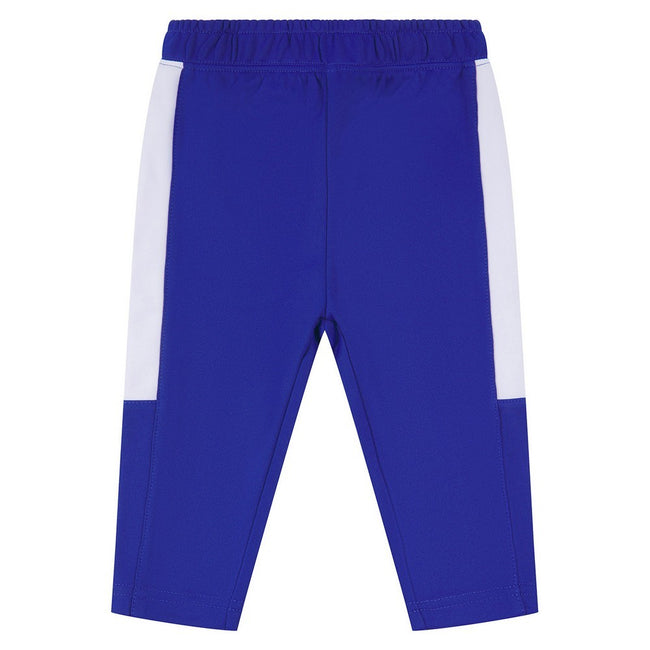Royal Blue-White - Front - Larkwood Baby Contrast Tracksuit Bottoms