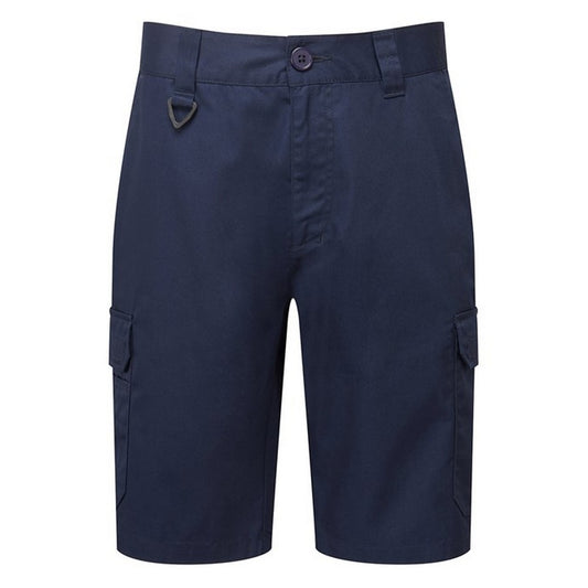 Navy - Front - Premier Mens Work Cargo Shorts