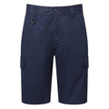 Navy - Front - Premier Mens Work Cargo Shorts