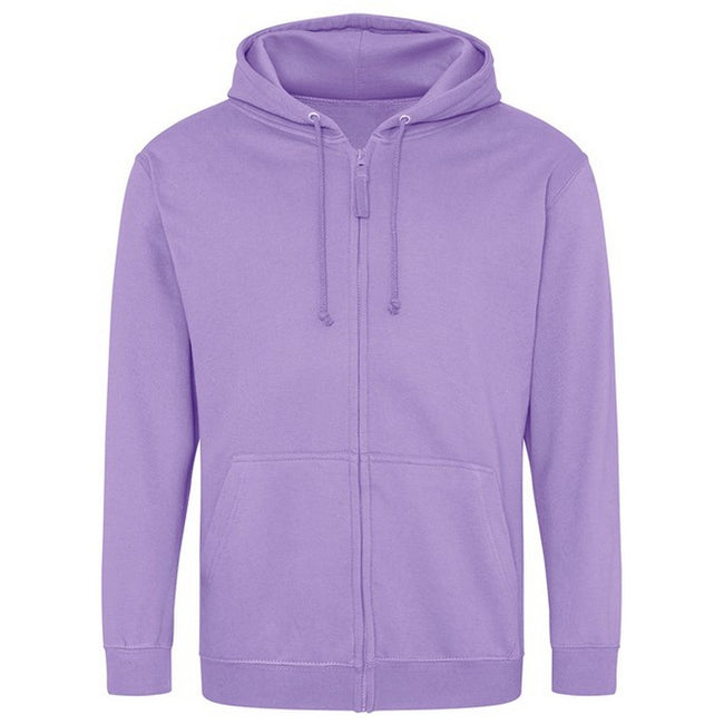 Dusty Lavender - Front - Awdis Mens Full Zip Hoodie