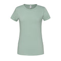 Sage - Front - Fruit of the Loom Womens-Ladies Premium Ringspun Cotton Lady Fit T-Shirt