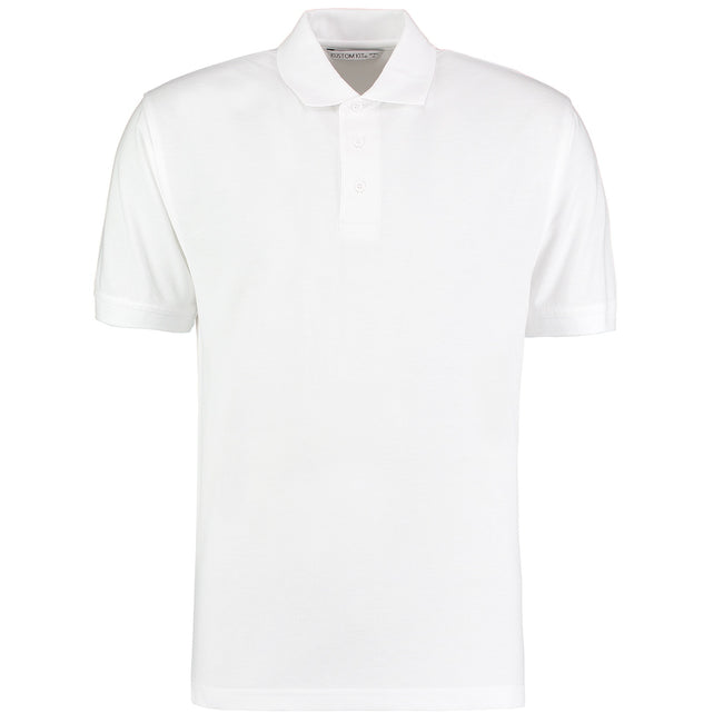 White - Front - Kustom Kit Mens Klassic Superwash 60°C Classic Polo Shirt