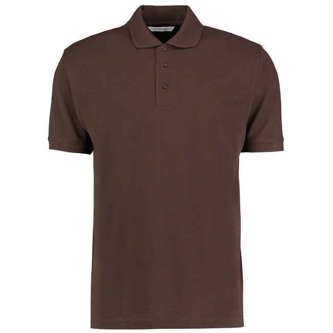 Charcoal - Back - Kustom Kit Mens Klassic Superwash 60°C Classic Polo Shirt