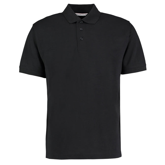 Black - Front - Kustom Kit Mens Klassic Superwash 60°C Classic Polo Shirt