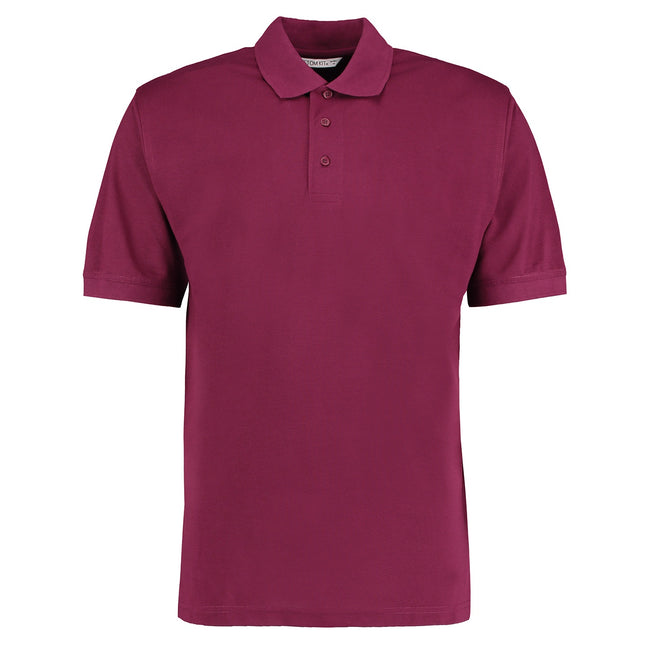 Burgundy - Front - Kustom Kit Mens Klassic Superwash 60°C Classic Polo Shirt