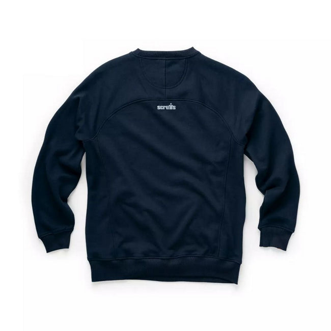 Navy - Back - Scruffs Mens Work Sweatshirt