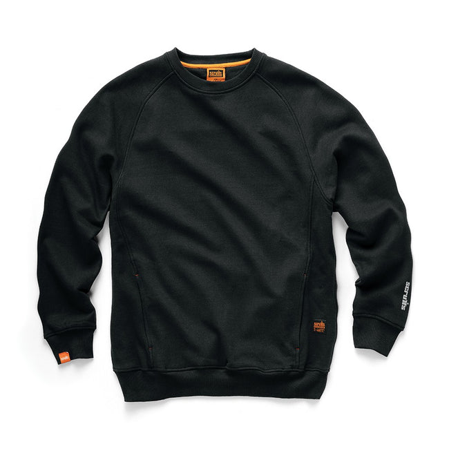Black - Front - Scruffs Mens Work Sweatshirt