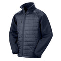 Navy - Front - Result Unisex Adult Compass Softshell Padded Jacket