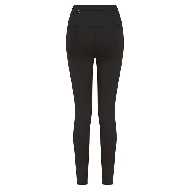 Black - Back - Finden & Hales Womens-Ladies Team Leggings