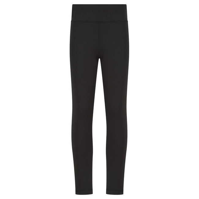 Black - Back - Finden & Hales Childrens-Kids Team Leggings