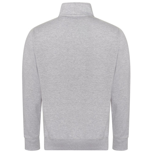 Heather Grey - Back - Awdis Unisex Adult Campus Heather Full Zip Sweatshirt