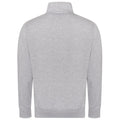 Heather Grey - Back - Awdis Unisex Adult Campus Heather Full Zip Sweatshirt