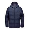 Navy - Front - Stormtech Mens Nautilus Quilted Hooded Jacket