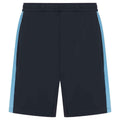 Navy-Sky - Front - Finden & Hales Mens Knitted Pocket Shorts