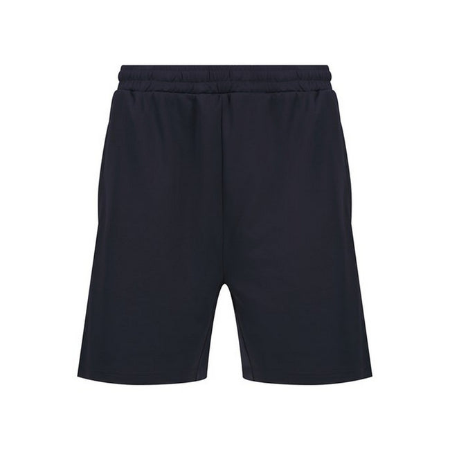 Navy - Front - Finden & Hales Mens Knitted Pocket Shorts
