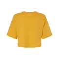 Mustard - Back - Bella + Canvas Womens-Ladies Jersey Crop T-Shirt