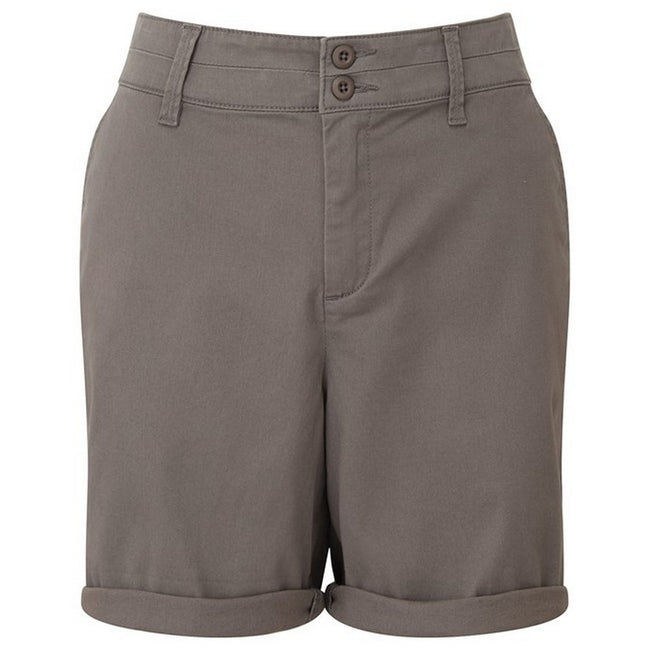 Slate - Front - Asquith & Fox Womens-Ladies Chino Lightweight Shorts