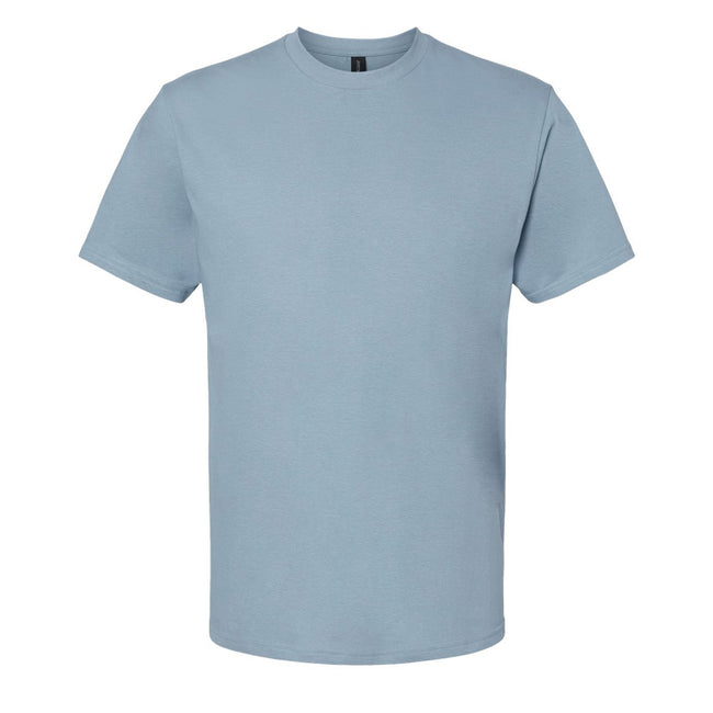 Stone Blue - Front - Gildan Unisex Adult Softstyle Midweight T-Shirt