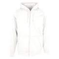 White - Front - Build Your Brand Mens Plain Full Zip Hoodie