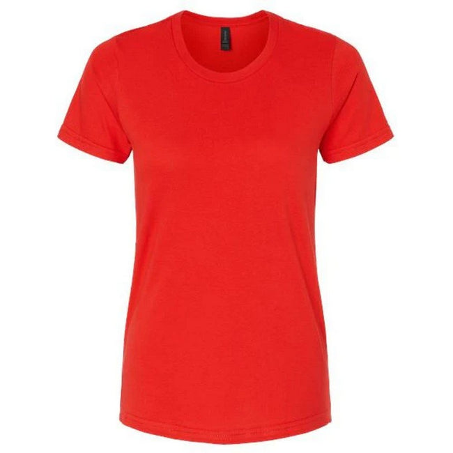 Red - Front - Gildan Womens-Ladies Softstyle Midweight T-Shirt