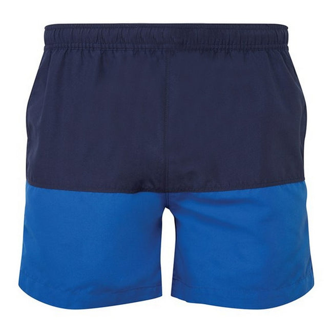 Navy-Royal Blue - Back - Asquith & Fox Mens Swim Shorts