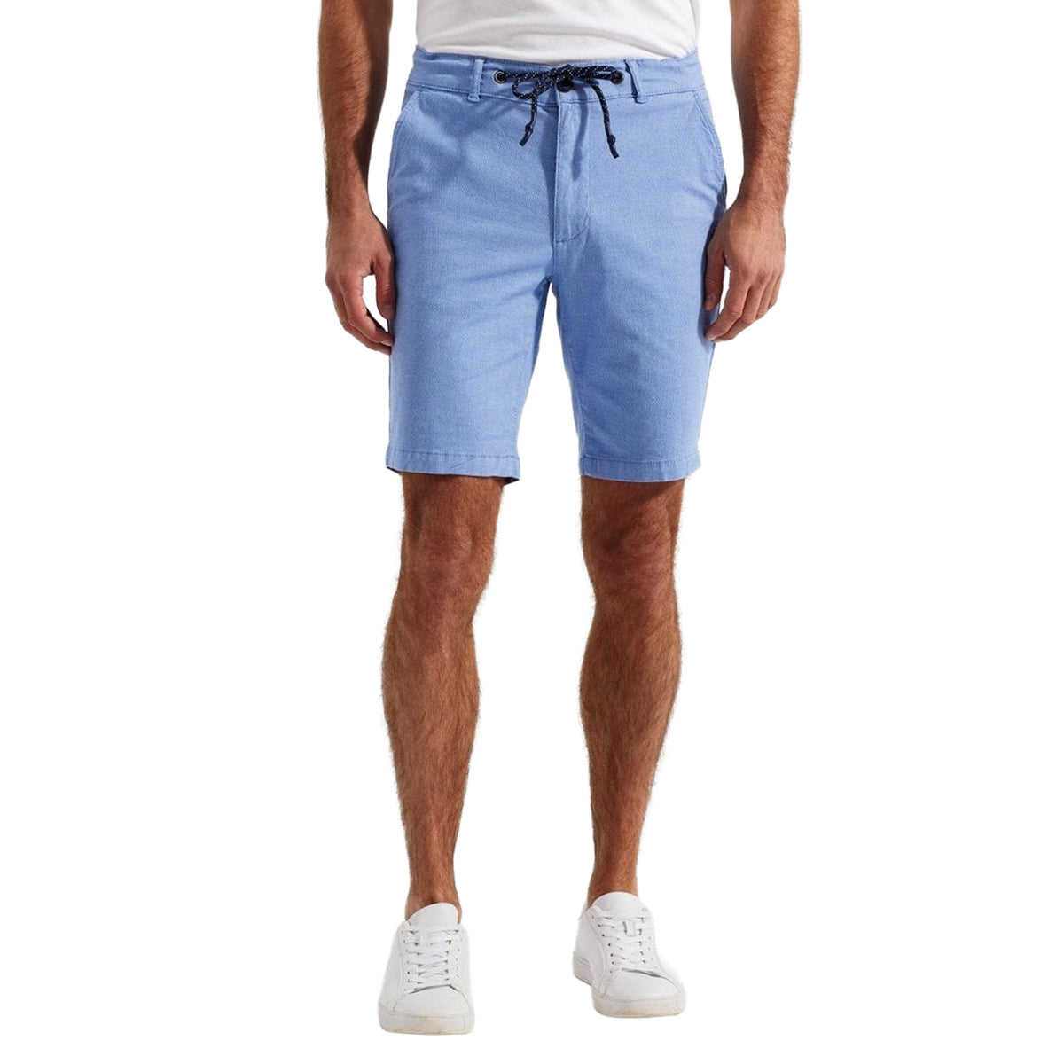Blue - Back - Asquith & Fox Mens Chino Everyday Shorts