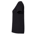 Pitch Black - Side - Gildan Womens-Ladies Softstyle CVC T-Shirt