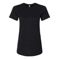 Pitch Black - Front - Gildan Womens-Ladies Softstyle CVC T-Shirt