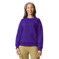 Purple - Side - Gildan Unisex Adult Softstyle Fleece Midweight Sweatshirt