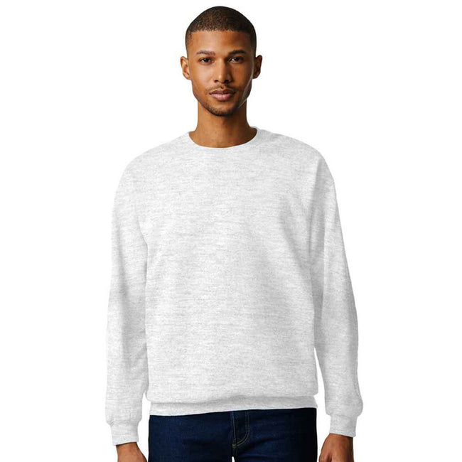 Ash Grey - Side - Gildan Unisex Adult Softstyle Fleece Midweight Sweatshirt