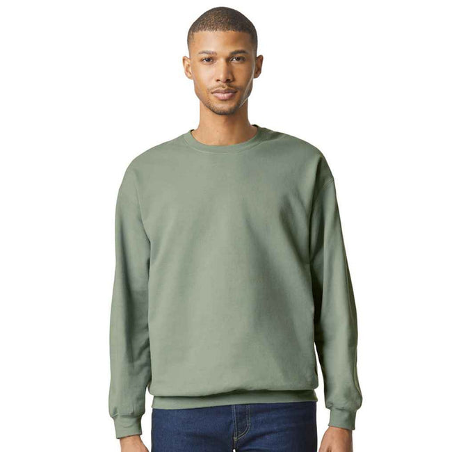Sage - Side - Gildan Unisex Adult Softstyle Fleece Midweight Sweatshirt