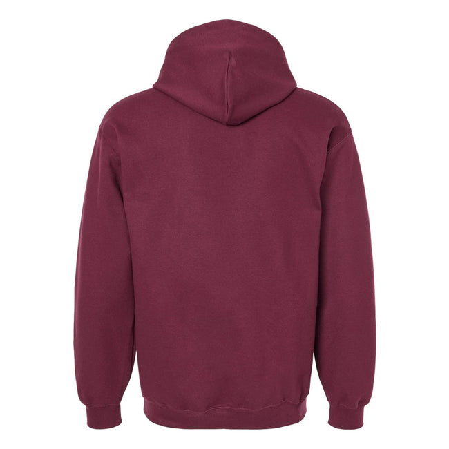 Maroon - Back - Gildan Unisex Adult Softstyle Fleece Midweight Hoodie