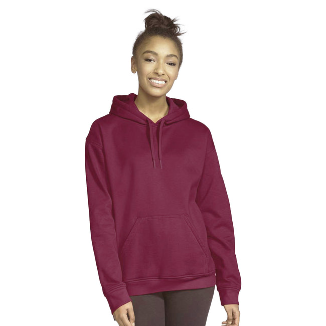 Maroon - Lifestyle - Gildan Unisex Adult Softstyle Fleece Midweight Hoodie