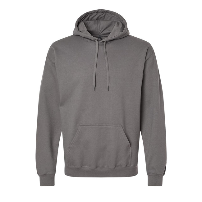 Charcoal - Front - Gildan Unisex Adult Softstyle Fleece Midweight Hoodie