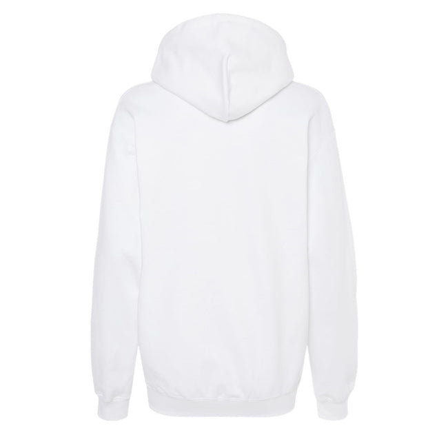 White - Back - Gildan Unisex Adult Softstyle Fleece Midweight Hoodie