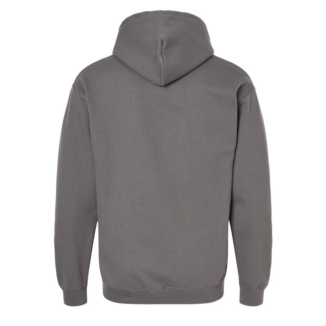 Charcoal - Back - Gildan Unisex Adult Softstyle Fleece Midweight Hoodie