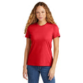 Red Mist - Side - Gildan Womens-Ladies Softstyle CVC T-Shirt