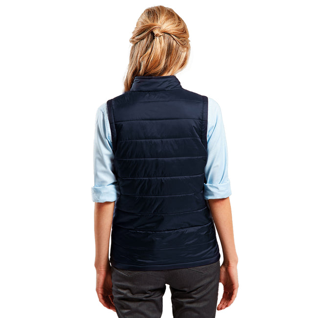 Navy - Back - Premier Womens-Ladies Recyclight Gilet